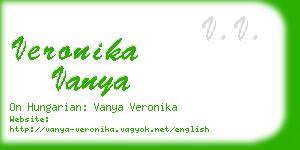 veronika vanya business card